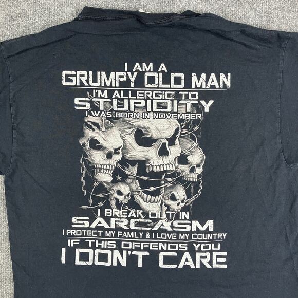 Fruit of the Loom T-Shirt Mens Size L Black Basic Cotton Casual Crewneck - Picture 1 of 7